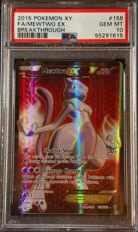 Pokémon Mewtwo EX 158/162 — PSA 10 (English)